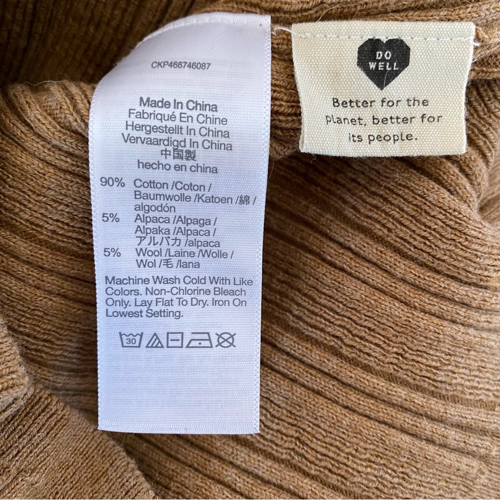 Madewell Ribbed Tan Sweater - Picture 4 of 4